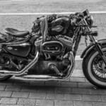 Harley-Davidson Motorrad in Seoul, Korea am 13.10.2015.