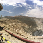 Kupfermine "Chuquicamata" in Calama, Chile am 12.01.2001.
Der größte Kupfer-Tagebau der Welt.