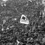 Demonstration für den NEIN gegen Pinochets Plebiszit in Santiago am 01.10.1988.