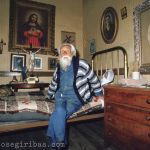 Clotario Blest, der große alter Mann der chilenischen Arbeiterbewegung, Gründer des Dachverbandes der chilenischen Gewerkschaften (CUT), in seiner Wohnung in Santiago, Chile am 08.August 1987.