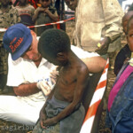Care-Deutschland Einsatz in Goma, Zaire (Lager Kibumba) am 19. August 1994.