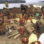 Flüchtlinge im Grenzgebiet zwischen Cyangugu, Ruanda und Bukavu, Zaire (Grenzübergang Ruzizi I) am 20. August 1994.