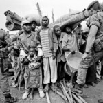 Französische Fremdenlegionäre kontrollieren die Grenze Ruzizi I in Cyangugu, Ruanda am 21.08.94.