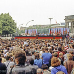 Besuch des US Präsidenten Ronald Reagan in Berlin.
Rede am Brandenburger Tor am 12.06.1987.