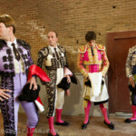 Stierkampf im Stierkampfarena Las Ventas in Madrid, Spanien am 15.05.2010.
Sebastian Castella (3. v. l.), Stierkämpfer (Torero) mit seinem Team.