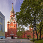 Russische Föderation, Moskau, 09.05.2015.
Wache am Ausgang des Kreml durch dem Dreifaltigkeitsturm in Moskau am 09.05.2015.